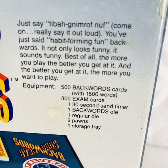 Random House "Backwords" Board Game New Sealed 3-8 Players Reverse English - Picture 6 of 8